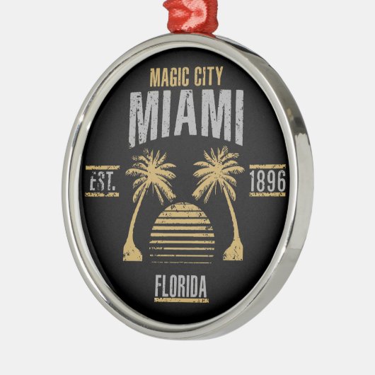 Miami Metalen Ornament (Links)