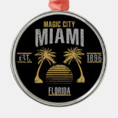Miami Metalen Ornament (Voorkant)