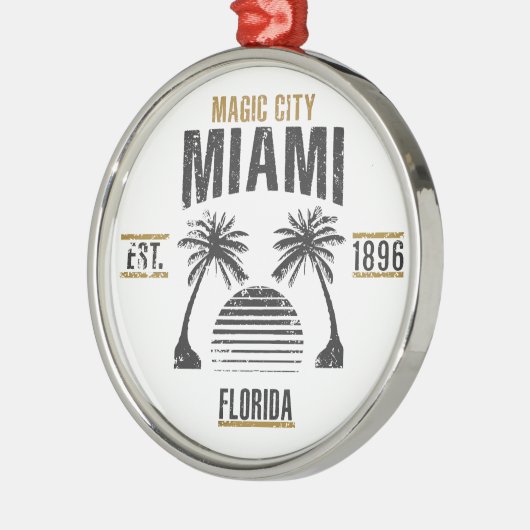 Miami Metalen Ornament (Links)