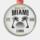 Miami Metalen Ornament (Voorkant)