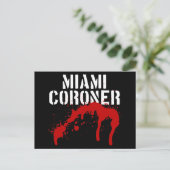 Miami Metro PD Coroner Briefkaart (Staand voorkant)