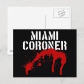Miami Metro PD Coroner Briefkaart (Voorkant / Achterkant)