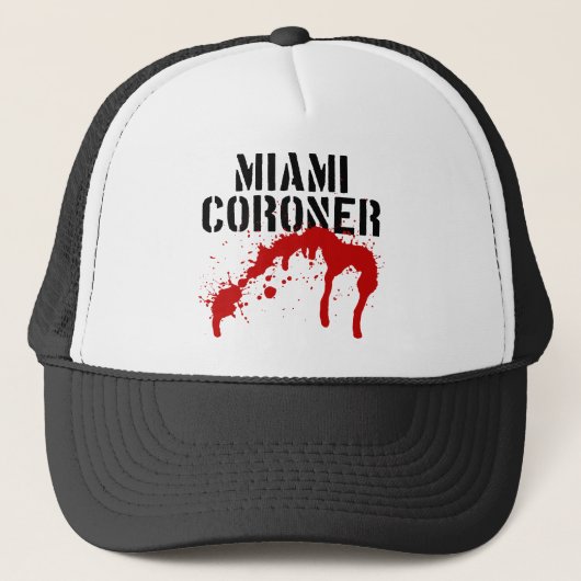 Miami Metro PD Coroner Trucker Pet (Voorkant)