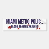 MIAMI METRO POLICE BUMPERSTICKER (Voorkant)