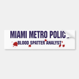MIAMI METRO POLICE BUMPERSTICKER