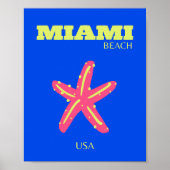 Miami, Miami Beach, Preppy Room, Blue Poster (Voorkant)