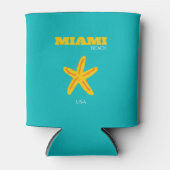 Miami, Miami Beach, Preppy Room, Travel Art, Retro Blikjeskoeler (Voorkant)