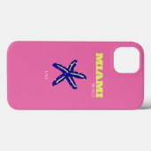 Miami, Miami Beach, Roze'' Case-Mate iPhone Case (Achterkant (horizontaal))