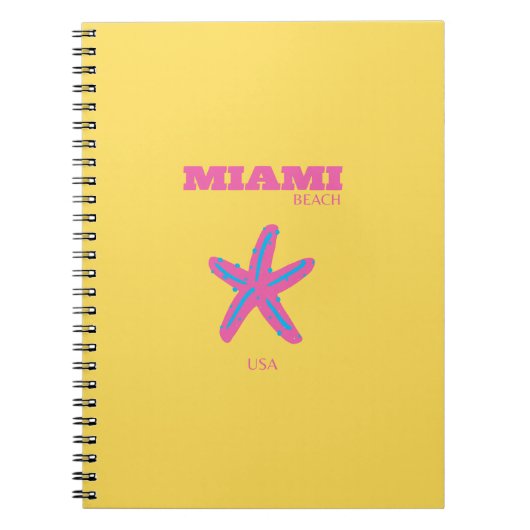 Miami, Miami Beach, Travel Art Notitieboek (Voorkant)