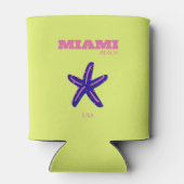 Miami, Miami Beach, Travel Art, Preppy Blikjeskoeler (Achterkant)