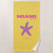 Miami, Miami Beach, Travel Art Strandlaken (Voorkant)