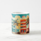 Miami Mirage – Retro Travel Mug Koffiemok (Center)