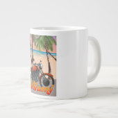 Miami motorfiets reisposter grote koffiekop (Voorkant rechts)