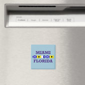 Miami nautische vlag - magneet (Insitu (Vaatwasser))