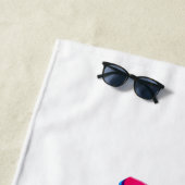 Miami Neon Colors New Retro Style Minimalism Strandlaken (In situ)