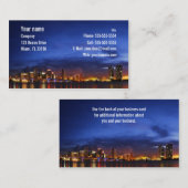 Miami night panorama - Visitekaartje (Voorkant / Achterkant)