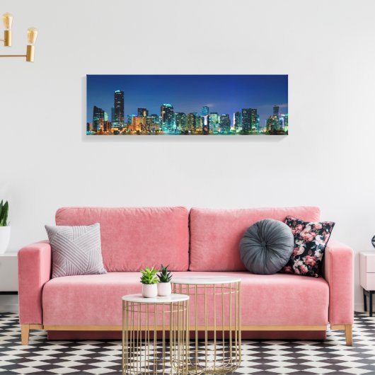 Miami Nights Canvas Afdruk (Insitu (Woonkamer))
