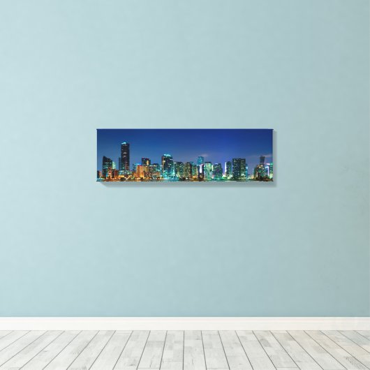 Miami Nights Canvas Afdruk (Insitu (Houten vloer))