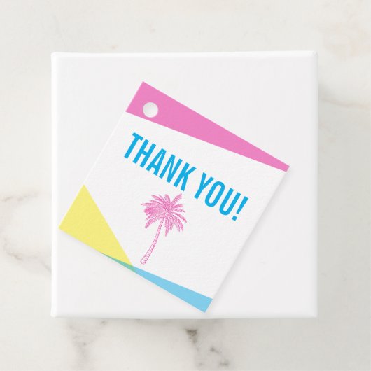 Miami Nights Dank u Bedankjes Labels (In situ)