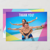 Miami Nights Foto Bedankkaart (Voorkant / Achterkant)