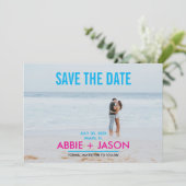 Miami Nights Foto Save The Date (Staand voorkant)