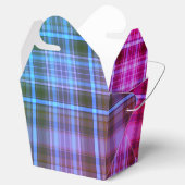 Miami Nights geruite gunstbox Bedankdoosjes (Geopend)