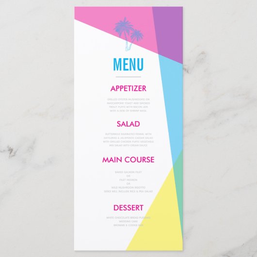 Miami Nights Menu (Voorkant)