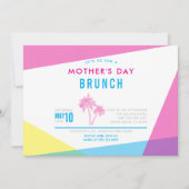 Miami Nights Moederdag Brunch Kaart (Voorkant)