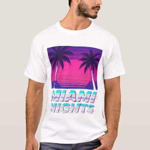Miami Nights Neon City Sfeer T-shirt