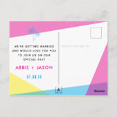 Miami Nights sparen de Datum foto Briefkaart (Achterkant)