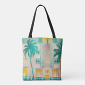 Miami, Ocean Drive Canvas tas (Achterkant)