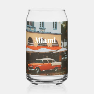 Miami Ocean Drive Reis Souvenir Blikvorm Glas