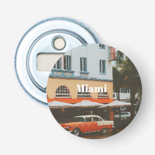 Miami Ocean Drive Reis Souvenir Button Flesopener