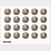 Miami Ocean Drive Reis Souvenir Ronde Sticker (Vel)