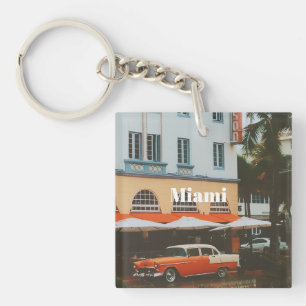 Miami Ocean Drive Reis Souvenir Sleutelhanger
