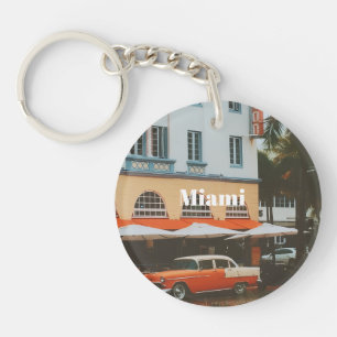 Miami Ocean Drive Reis Souvenir Sleutelhanger
