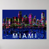Miami op graffiti poster (Voorkant)