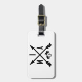 Miami Palm Tree Bagagelabel (Voorkant verticaal)