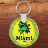 Miami Palm Tree-sleutelketen Sleutelhanger (Voorkant)