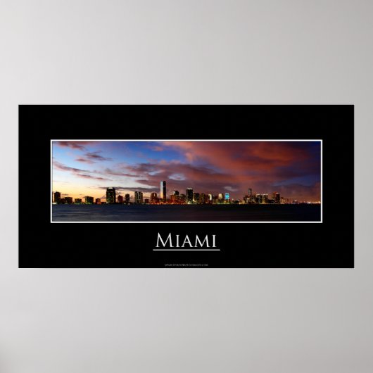 Miami Panorama Poster (Voorkant)