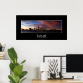 Miami Panorama Poster (Thuiskantoor)