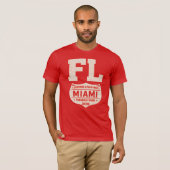 Miami Paradise Found Florida Graphic T-shirt (Voorkant volledig)