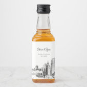 Miami Party Favor Welkom Gift Custom Likeurfles Etiket (Voorkant)