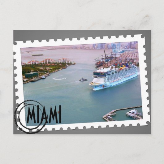 ~Miami~ PAST HET BRIEFKAART VAN MIAMI, HET AAN! (Voorkant)