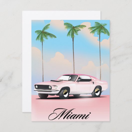 Miami Pink Sunset (Voorkant / Achterkant)