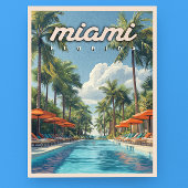 Miami Pool  Briefkaart