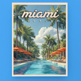 Miami Pool  Briefkaart