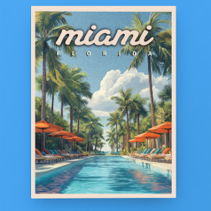 Miami Pool  Briefkaart