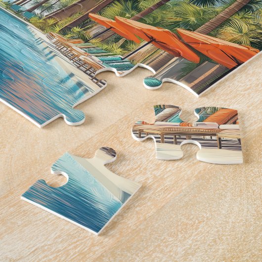 Miami Pool  Legpuzzel (Zijkant)