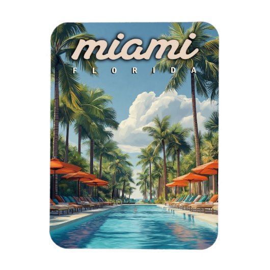 Miami Pool  Magneet (Verticaal)